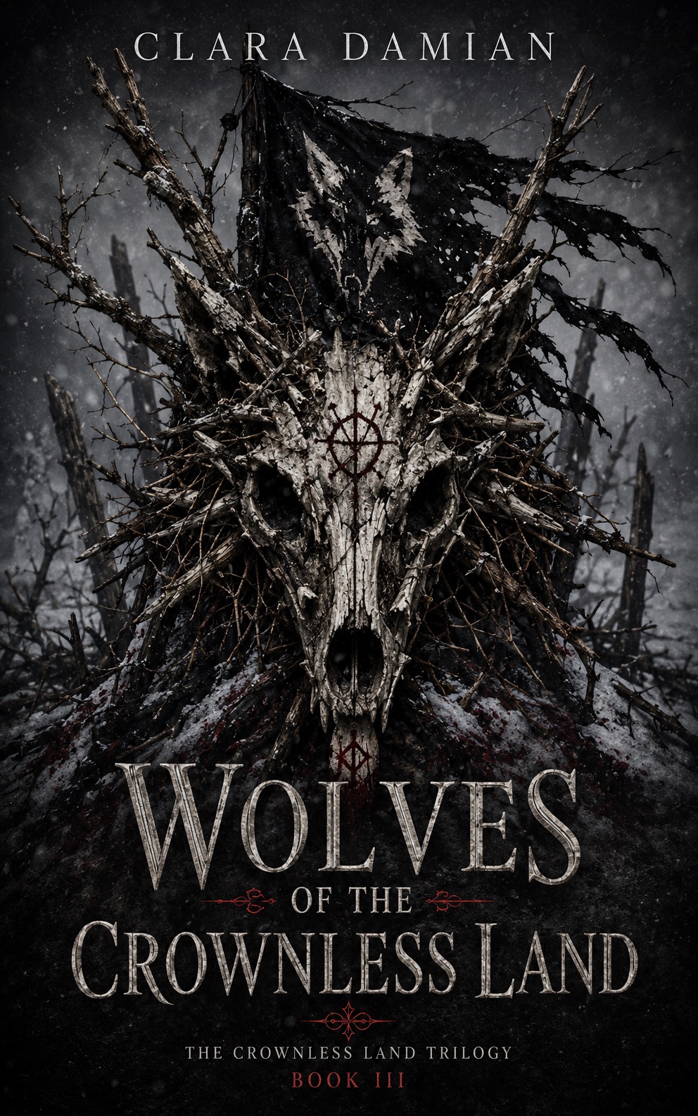 Cover of Wolves of the Crownless Land by Clara Damian